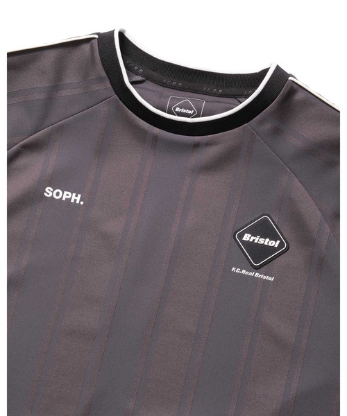 F.C.Real Bristol(エフシーレアルブリストル)の「SHADOW WEAVE STRIPE S/S TOP(Tシャツ/カットソー・メンズ・ブラック/オレンジ/チャコールグレー・SMALL/MEDIUM/LARGE/X-LARGE/XX-LARGE)」の15枚目の写真