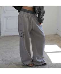 Check Layered 96 Wide 2way Jogger - Gray