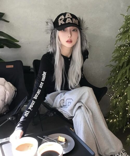 ROCKCAKE(ロックケーキ)の「Check Layered 96 Wide 2way Jogger - Gray(スウェットパンツ・レディース・その他・X-SMALL/SMALL)」の7枚目の写真