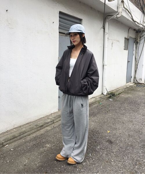 ROCKCAKE(ロックケーキ)の「Check Layered 96 Wide 2way Jogger - Gray(スウェットパンツ・レディース・その他・X-SMALL/SMALL)」の2枚目の写真