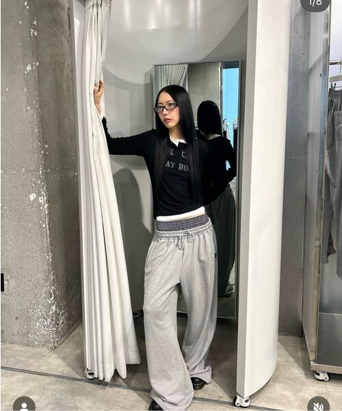 ROCKCAKE(ロックケーキ)の「Check Layered 96 Wide 2way Jogger - Gray(スウェットパンツ・レディース・その他・X-SMALL/SMALL)」の5枚目の写真