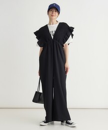 HONEYSUCKLE ROSE | シャーリングサロペット(サロペット/オーバーオール)