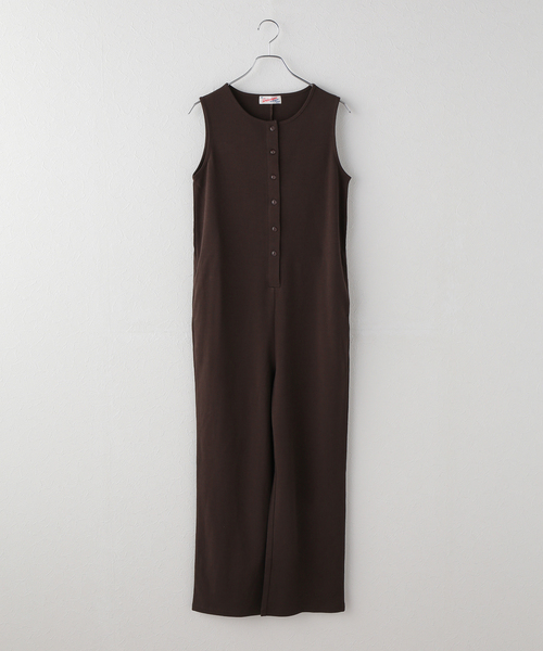 Spick & Span(スピックアンドスパン)の「フロントボタンサロペット(その他パンツ・レディース・ブラック/ブラウン・FREE)」の22枚目の写真