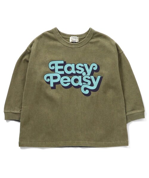 F.O.KIDS（エフオーキッズ）の「3柄オーバーダイ長袖Tシャツ（Tシャツ/カットソー・キッズ・チャコール/オレンジ/カーキ・80/160/150/140/130/120/110/100/90）」の2枚目の写真