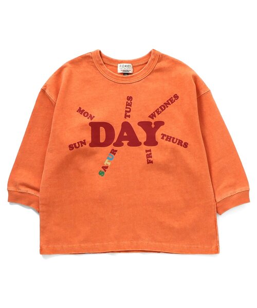 F.O.KIDS（エフオーキッズ）の「3柄オーバーダイ長袖Tシャツ（Tシャツ/カットソー・キッズ・チャコール/オレンジ/カーキ・80/160/150/140/130/120/110/100/90）」の3枚目の写真