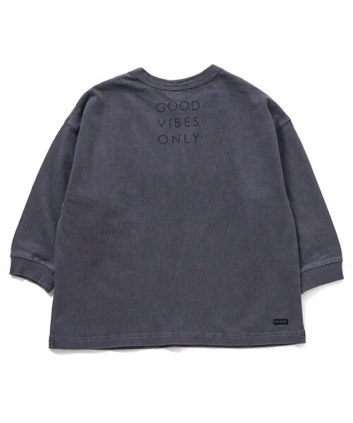 F.O.KIDS（エフオーキッズ）の「3柄オーバーダイ長袖Tシャツ（Tシャツ/カットソー・キッズ・チャコール/オレンジ/カーキ・80/160/150/140/130/120/110/100/90）」の4枚目の写真