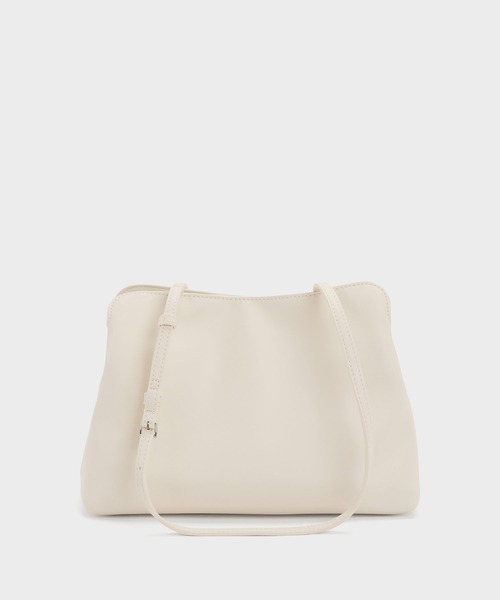 CHARLES & KEITH(チャールズ & キース)の「Reese リース ルーシュド ボウ ショルダーバッグ(ショルダーバッグ・レディース・クリーム/ブラウン系その他7/ピンク系その他3・M)」の14枚目の写真