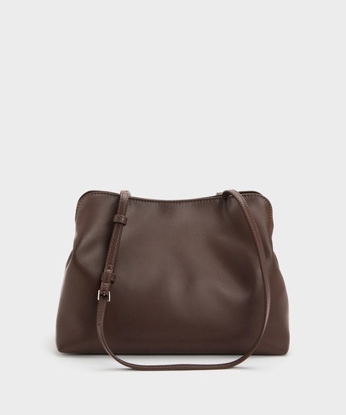 CHARLES & KEITH(チャールズ & キース)の「Reese リース ルーシュド ボウ ショルダーバッグ(ショルダーバッグ・レディース・クリーム/ブラウン系その他7/ピンク系その他3・M)」の10枚目の写真