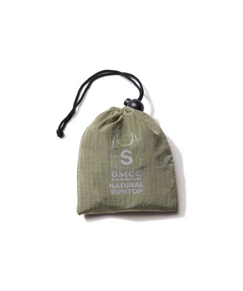 OMCC(オーエムシーシー)の「Shopping Bag Natural Ripstop S - ショッピングバッグ ナチュラルリップストップ S(エコバッグ/サブバッグ・レディース・チャコールグレー/セージグリーン/アイボリー/サンドベージュ/ピンク系/パープル・S)」の8枚目の写真