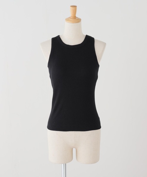 HANES(ヘインズ)の「Hanes/ヘインズ ブラアメリカンスリーブ タンクトップ(タンクトップ・レディース・ブラック/ホワイト・FREE)」の1枚目の写真