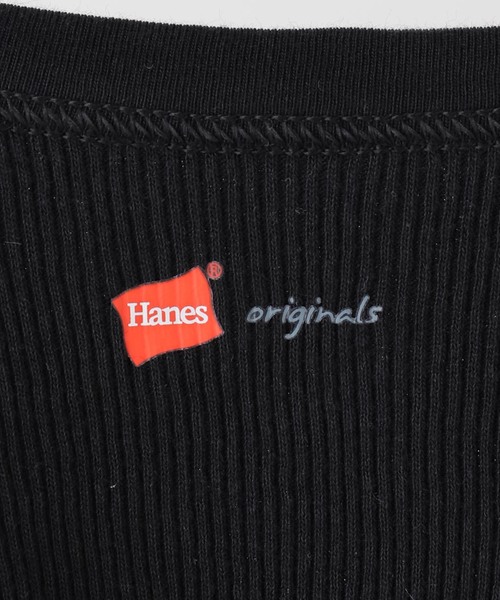 HANES(ヘインズ)の「Hanes/ヘインズ ブラアメリカンスリーブ タンクトップ(タンクトップ・レディース・ブラック/ホワイト・FREE)」の8枚目の写真