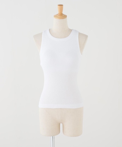 HANES(ヘインズ)の「Hanes/ヘインズ ブラアメリカンスリーブ タンクトップ(タンクトップ・レディース・ブラック/ホワイト・FREE)」の11枚目の写真