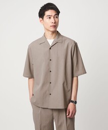 green label relaxing（グリーンレーベルリラクシング）の「ボイル メッシュ オープンカラー 半袖 シャツ -吸水速乾-（シャツ/ブラウス）」