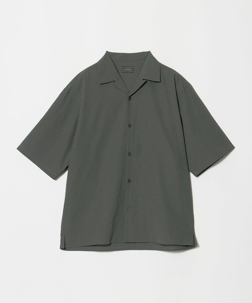 green label relaxing(グリーンレーベルリラクシング)の「ボイル メッシュ オープンカラー 半袖 シャツ -吸水速乾-(シャツ/ブラウス・メンズ・ダークグレー/モカ/ネイビー・M/L/XL/S)」の18枚目の写真