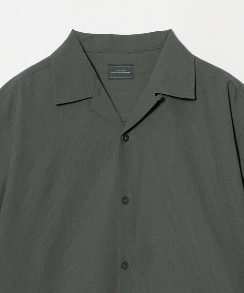green label relaxing(グリーンレーベルリラクシング)の「ボイル メッシュ オープンカラー 半袖 シャツ -吸水速乾-(シャツ/ブラウス・メンズ・ダークグレー/モカ/ネイビー・M/L/XL/S)」の20枚目の写真