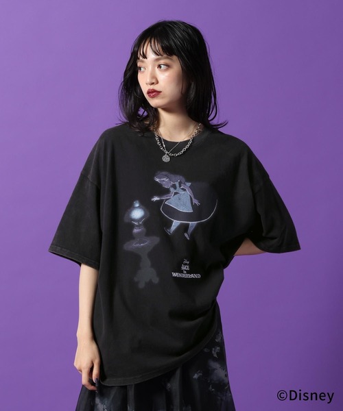 PAGEBOY(ページボーイ)の「Disney【ふしぎの国のアリス】ルーズT(Tシャツ/カットソー・レディース・オフホワイト/ブラック/チャコールグレー・FREE)」の20枚目の写真