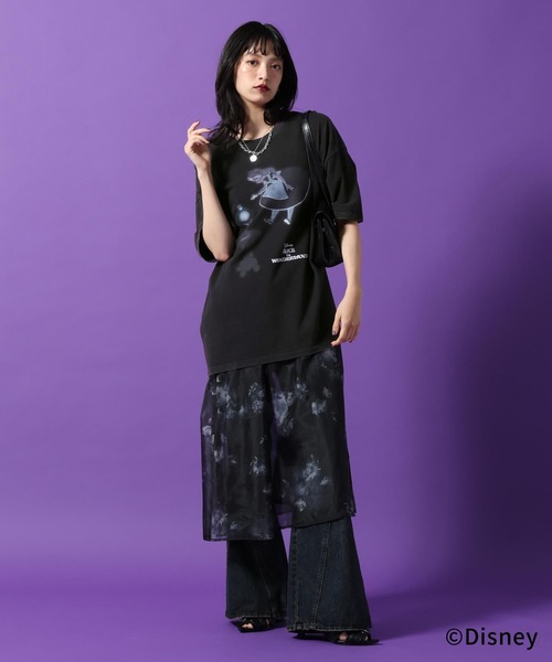 PAGEBOY(ページボーイ)の「Disney【ふしぎの国のアリス】ルーズT(Tシャツ/カットソー・レディース・オフホワイト/ブラック/チャコールグレー・FREE)」の22枚目の写真