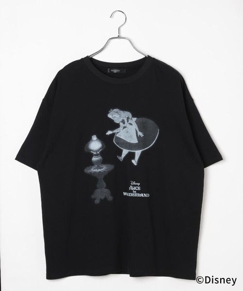 PAGEBOY(ページボーイ)の「Disney【ふしぎの国のアリス】ルーズT(Tシャツ/カットソー・レディース・オフホワイト/ブラック/チャコールグレー・FREE)」の5枚目の写真