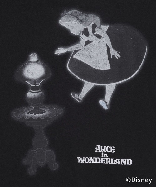 PAGEBOY(ページボーイ)の「Disney【ふしぎの国のアリス】ルーズT(Tシャツ/カットソー・レディース・オフホワイト/ブラック/チャコールグレー・FREE)」の7枚目の写真
