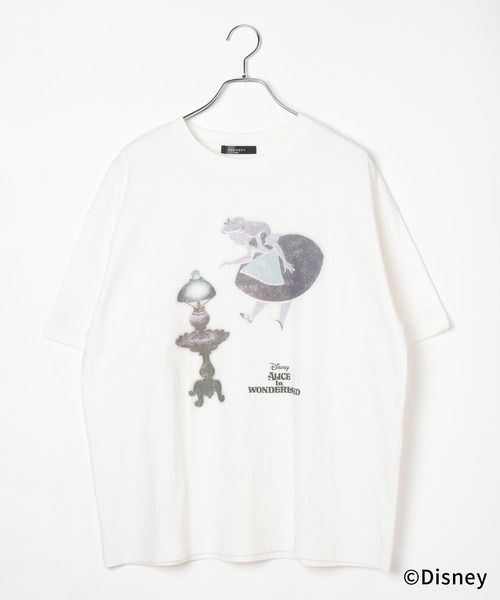 PAGEBOY(ページボーイ)の「Disney【ふしぎの国のアリス】ルーズT(Tシャツ/カットソー・レディース・オフホワイト/ブラック/チャコールグレー・FREE)」の10枚目の写真
