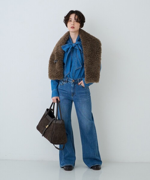 Rouge vif(ルージュヴィフ)の「デニムタイリボンシャツ/ブラウス(シャツ/ブラウス・レディース・ブルー・フリー)」の20枚目の写真