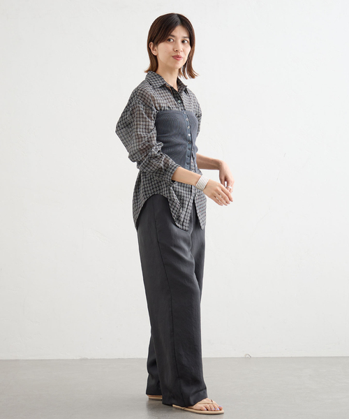 IENA(イエナ)の「RIBビスチェ(ニット/セーター・レディース・チャコールグレー/ブラック・FREE)」の20枚目の写真