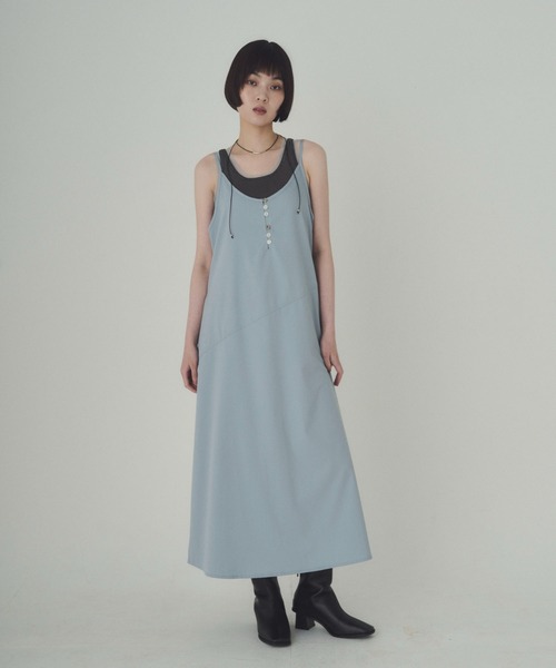 SOYEN（ソイエン）の「ヘンリーキャミワンピース（ワンピース・レディース・ブルー/ベージュ/ブラック・F）」の14枚目の写真