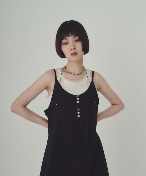SOYEN（ソイエン）の「ヘンリーキャミワンピース（ワンピース・レディース・ブルー/ベージュ/ブラック・F）」の16枚目の写真