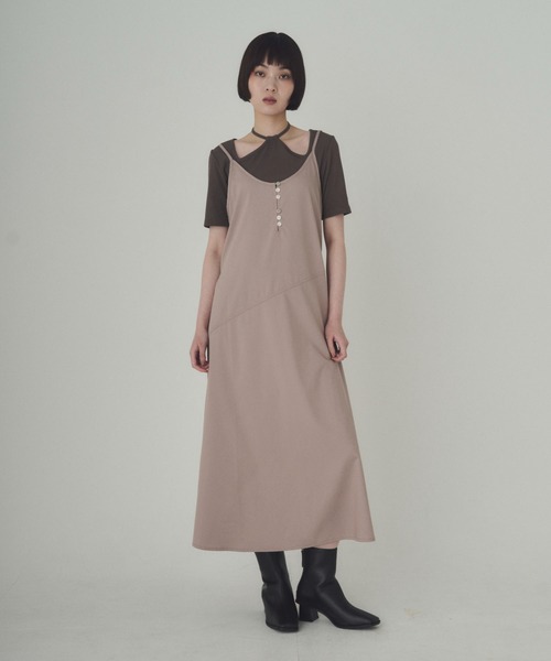 SOYEN（ソイエン）の「ヘンリーキャミワンピース（ワンピース・レディース・ブルー/ベージュ/ブラック・F）」の20枚目の写真