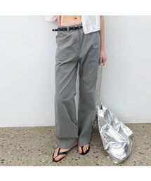 LOW WAIST EYELET BELT SET PANTS S (PT-5763)