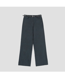 LOW WAIST EYELET BELT SET PANTS S (PT-5763)