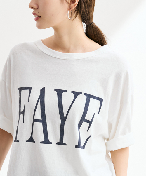 FRAMeWORK(フレームワーク)の「≪WEB限定+一部店舗 / 追加≫ラフィー天竺ネームロゴTEE 3(Tシャツ/カットソー・レディース・ベージュ/チャコールグレー/ホワイト・FREE)」の16枚目の写真