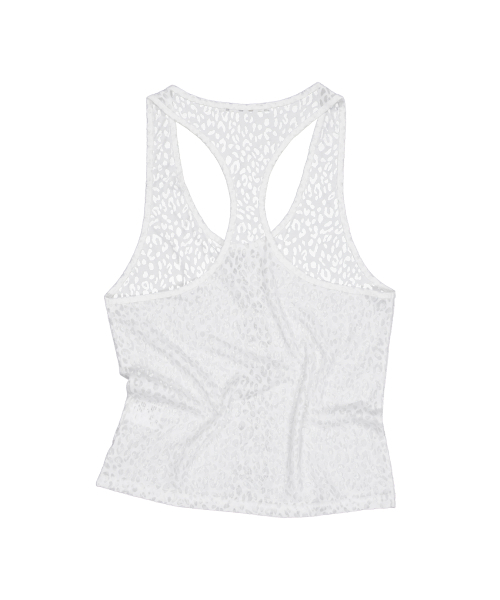 SETUP-EXE(セットアップイーエックスイー)の「SHEER LEOPARD LOOSE SLEEVELESS / WHITE(Tシャツ/カットソー・レディース・その他・OS)」の12枚目の写真