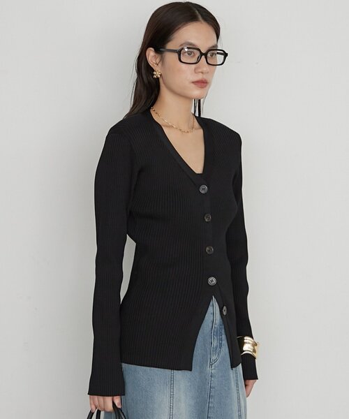 LOUNGEDRESS(ラウンジドレス)の「《品よく着映える》パワショルカーデ 秋服(カーディガン/ボレロ・レディース・オフホワイト/ブラック/ブロンズ・FREE)」の17枚目の写真