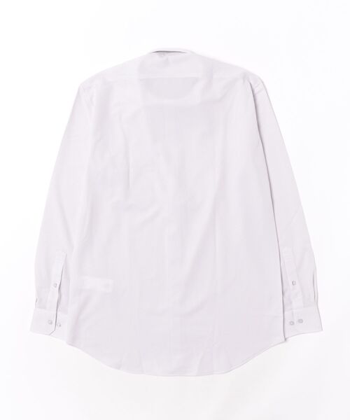 TAKA-Q(タカキュー)の「ワイシャツ メンズ 長袖 ノンアイロン ストレッチ 吸水速乾 ワイドカラー ビジネス ドレス ニット NEWスタンダードフィット(ビジネスシャツ・メンズ・ワインレッド・首回り39cm-裄丈84cm/首回り41cm-裄丈82cm/首回り43cm-裄丈82cm/首回り43cm-裄丈86cm/首回り41cm-裄丈86cm/首回り39cm-裄丈80cm/首回り37cm-裄丈80cm/首回り45cm-裄丈86cm)」の3枚目の写真