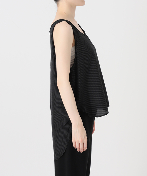 ARCHIVE STANCE(アーカイブスタンス)の「【ARCHIVE STANCE/アーカイブスタンス】washed stripe cupro tank(タンクトップ・レディース・ブラック・FREE)」の13枚目の写真