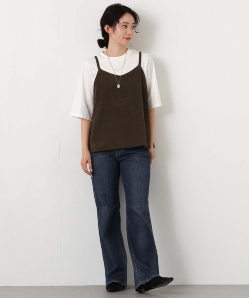 Gready Brilliant（グレディブリリアン）の「シルケットコットンクルー５分袖（Tシャツ/カットソー・レディース・ラベンダー/ブラック/オフホワイト・FREE）」の12枚目の写真