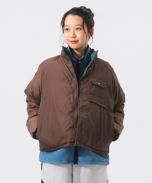 BEAMS BOY（ビームスボーイ）の「リバーシブル ダウン ジャケット（ダウンジャケット/コート・レディース・ネイビー/グリーン・2/1）」の7枚目の写真