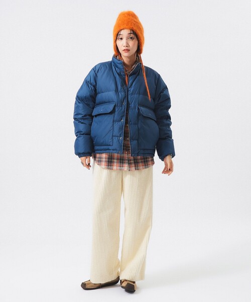 BEAMS BOY（ビームスボーイ）の「リバーシブル ダウン ジャケット（ダウンジャケット/コート・レディース・ネイビー/グリーン・2/1）」の8枚目の写真