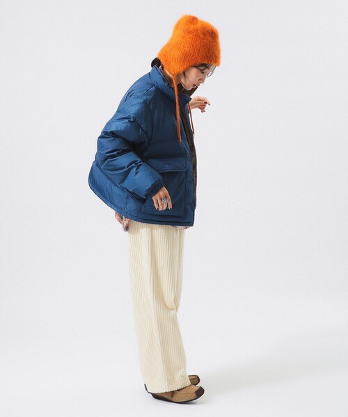 BEAMS BOY（ビームスボーイ）の「リバーシブル ダウン ジャケット（ダウンジャケット/コート・レディース・ネイビー/グリーン・2/1）」の9枚目の写真