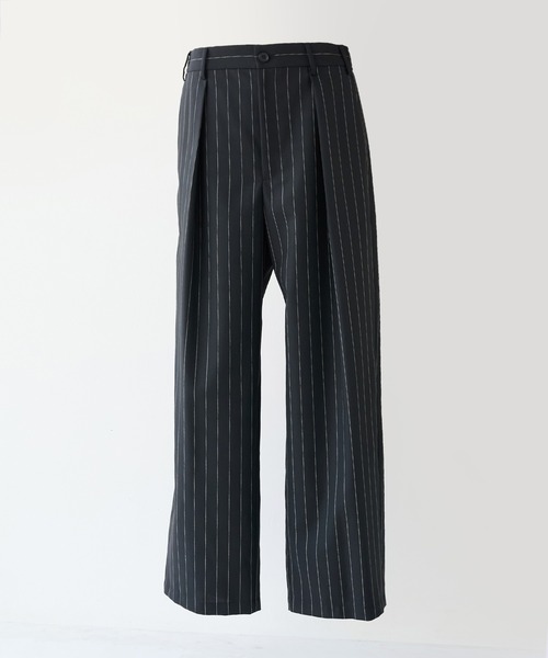 STUDIOUS(ステュディオス)の「【STUDIOUS】Non-Mulesed SW Slacks(スラックス・メンズ・ストライプ/ブラック/タン・1/2/3)」の6枚目の写真