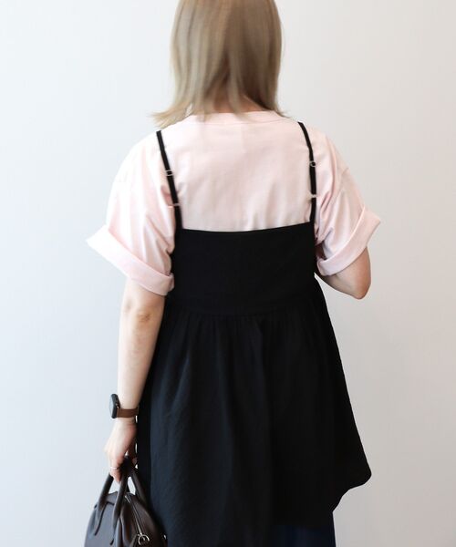 AMERICAN HOLIC(アメリカンホリック)の「【WEB限定】前後2WAYキャミソールチュニック【UVカット・イージーケア】(ベスト・レディース・ブラック/ブラウン・FREE)」の3枚目の写真