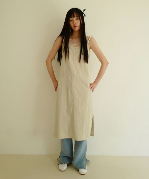 MOUI（モウイ）の「Dear stich ops (BEIGE)（ワンピース・レディース・その他・FREE）」の3枚目の写真