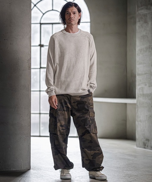 CAMBIO(カンビオ)の「mn3294-Faded Wash Knit Pullover ニットプルオーバー(PF-262-014)(ニット/セーター・メンズ・ブラック/ブルー/マスタード/グレイッシュベージュ・M/L)」の15枚目の写真