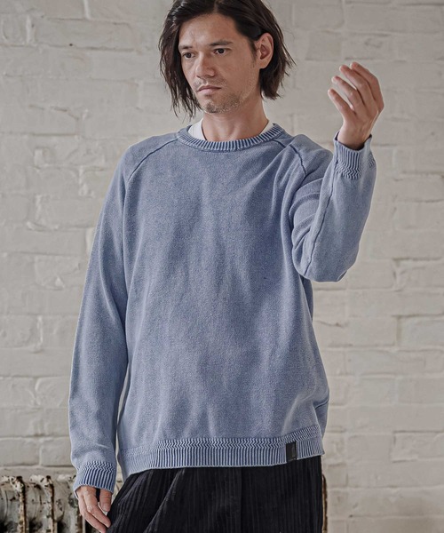 CAMBIO(カンビオ)の「mn3294-Faded Wash Knit Pullover ニットプルオーバー(PF-262-014)(ニット/セーター・メンズ・ブラック/ブルー/マスタード/グレイッシュベージュ・M/L)」の17枚目の写真