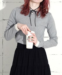 "02"≪Robert P. Miller≫パックT パネルリブ レイヤード 長袖 Tシャツ