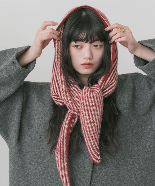 SMELLY(スメリー)の「ボーダーサンカクマフラー(マフラー・レディース・レッド系その他/ブラック系その他・-)」の17枚目の写真
