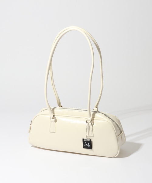 MUCENT(ムセント)の「【MUCENT/ムセント】ROMA CRACK KEYRING BOWLING BAG/ローマ クラック キーリング ボウリング バッグ(ショルダーバッグ・レディース・シルバー/アイボリー/ブラック・FREE)」の2枚目の写真