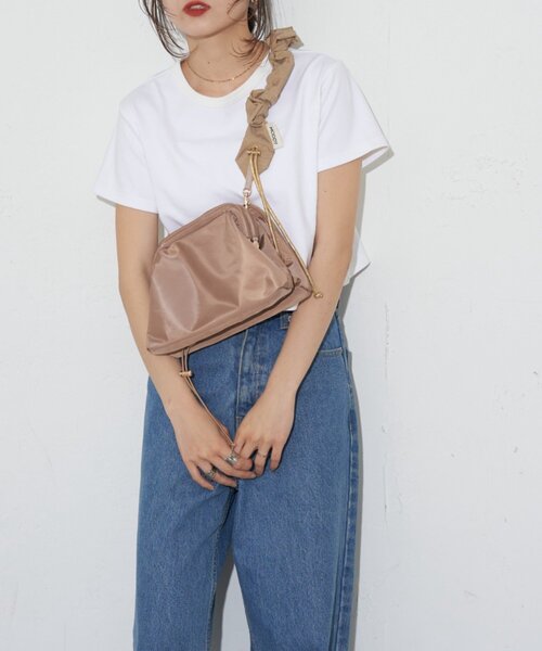 CIAOPANIC TYPY（チャオパニックティピー）の「：【KAIRI企画】新色登場！撥水ナイロン多収納がま口ショルダーバッグ（ショルダーバッグ・レディース・ブラック/ブラウン/カーキ/ベージュ・ONE SIZE）」の19枚目の写真
