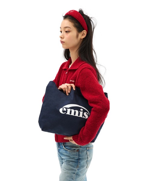 EMIS(イミス)の「LOGO OXFORD SHOULDER BAG(ショルダーバッグ・レディース・ブラウン/バーガンディー/ネイビー・FREE)」の2枚目の写真